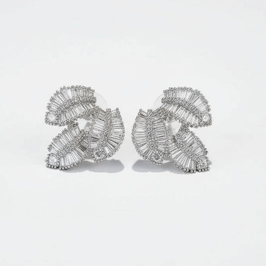 Brinco Feminino 925 Prata Esterlina com Zircônia