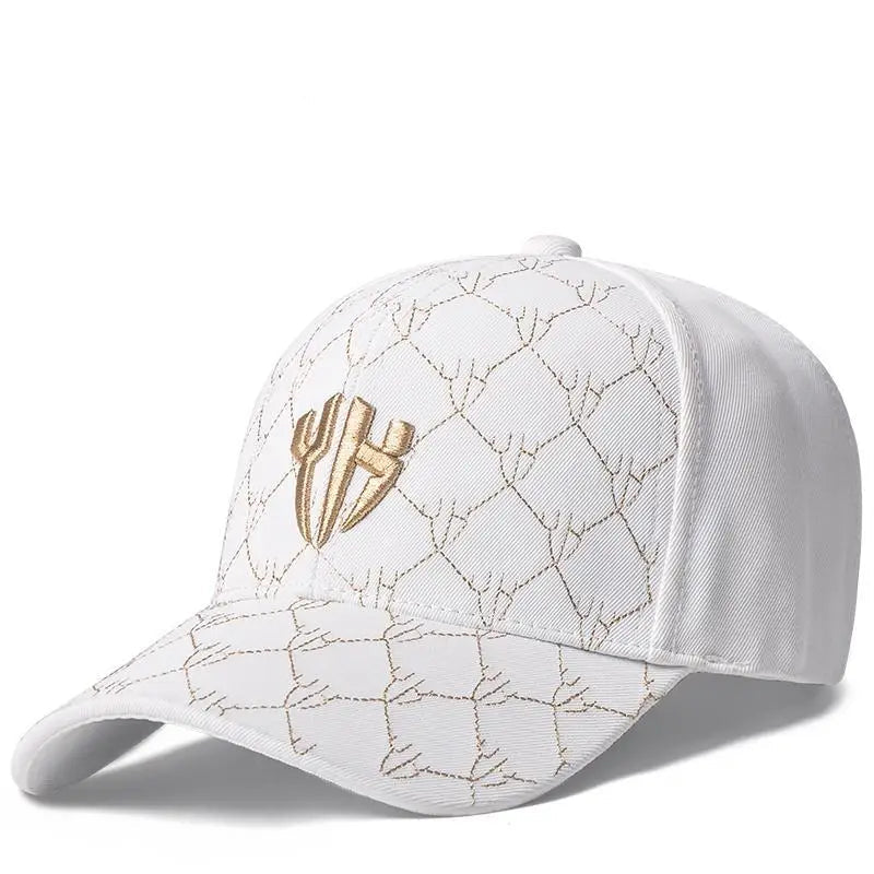 Boné Bordado Dourado Masculino e Feminino - Premium Ajustável