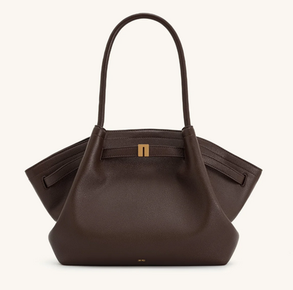 Bolsa Feminina de Couro Liso Haha Grande