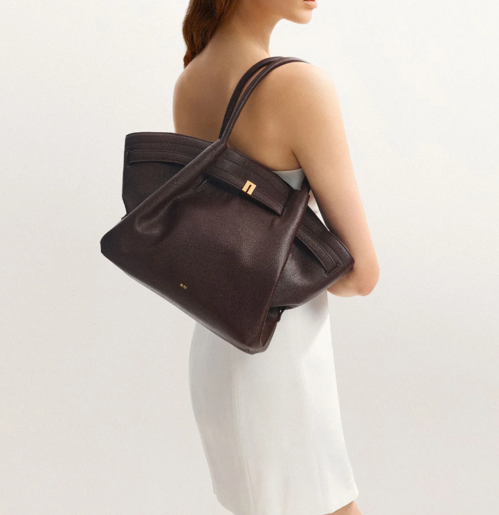 Bolsa Feminina de Couro Liso Haha Grande