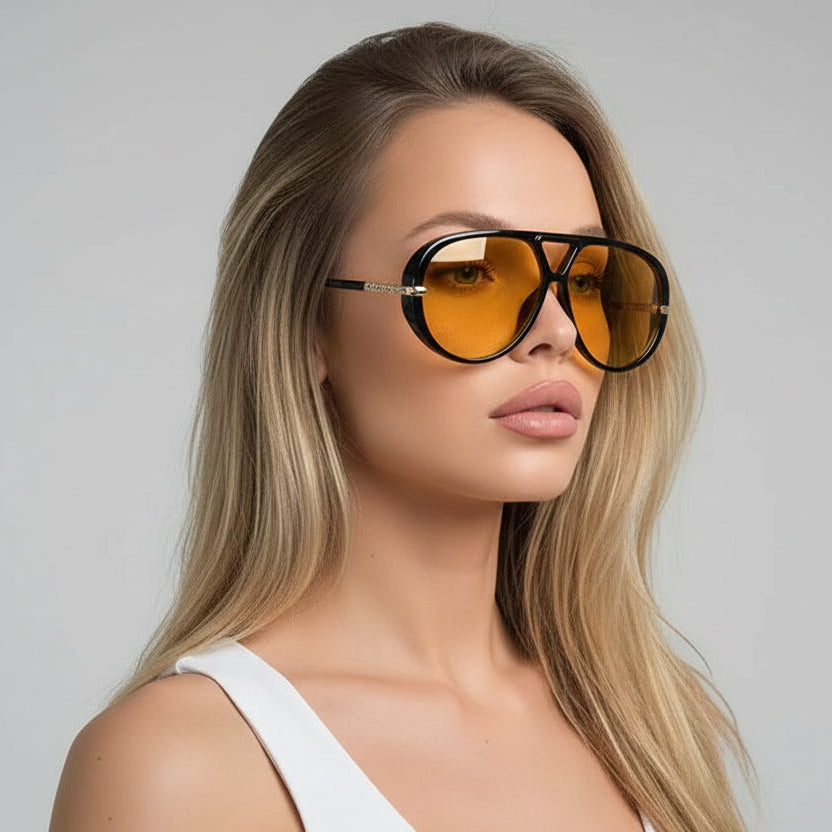 Óculos de Sol Feminino Oversized Helena - Kit com 2 Óculos