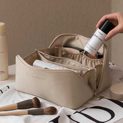 Necessaire Beauty Organizadora de Maquiagem em Couro Ecológico – Compacta e Impermeável